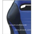 Black PVC single slider racing seat